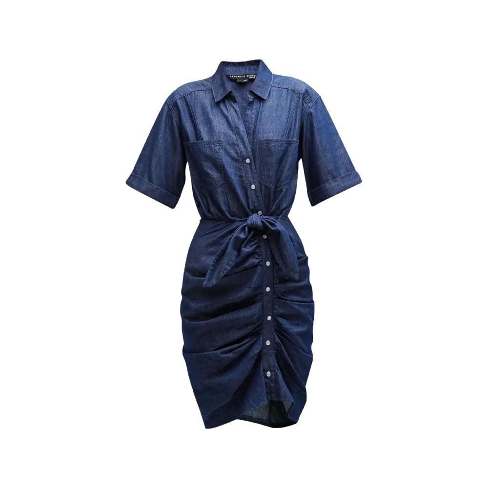NEW VERONICA BEARD hensley dress in washed oxford